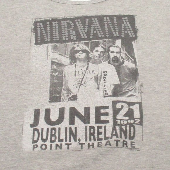 NIRVANA Dublin Ireland Point Theatre Sleeveless Woman's Modified Shirt Size S/M - Picture 3 of 5
